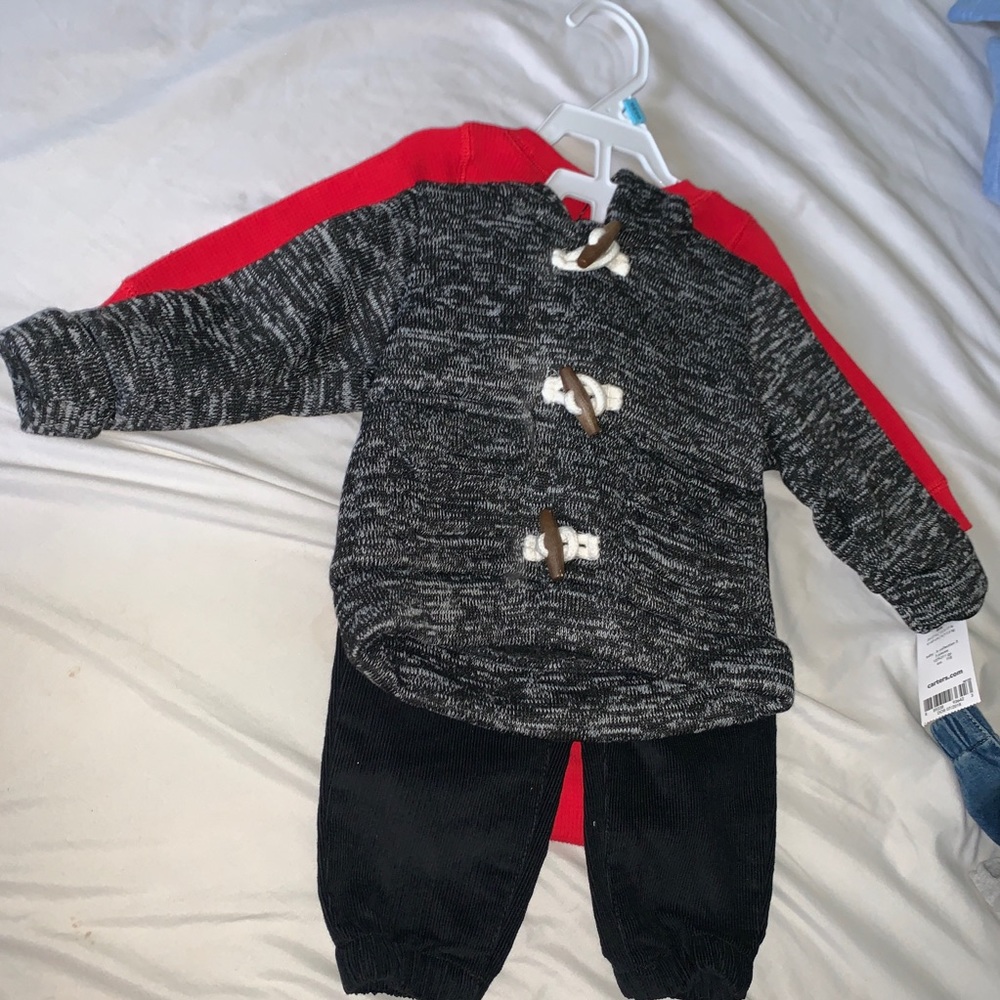 Carters 3 Piece Outfit w/ Adorable Onesie